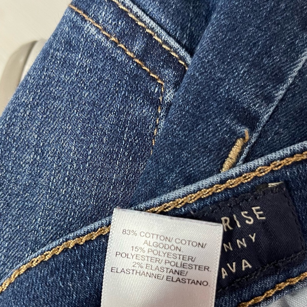 Lucky Brand Jeans Denim Mid Rise Skinny Ava Medium Blue Wash Zipper‎ Fly Stretch - Picture 6 of 8